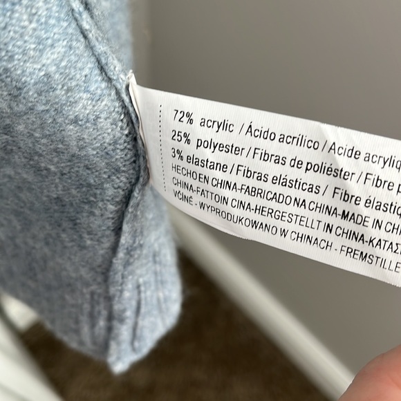 Zara Blue Long Cardi, worn once - Picture 6 of 7